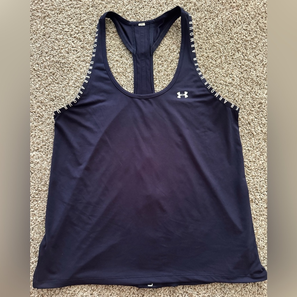 Under Armour Blue Sleeveless Tank Top Athletic Style